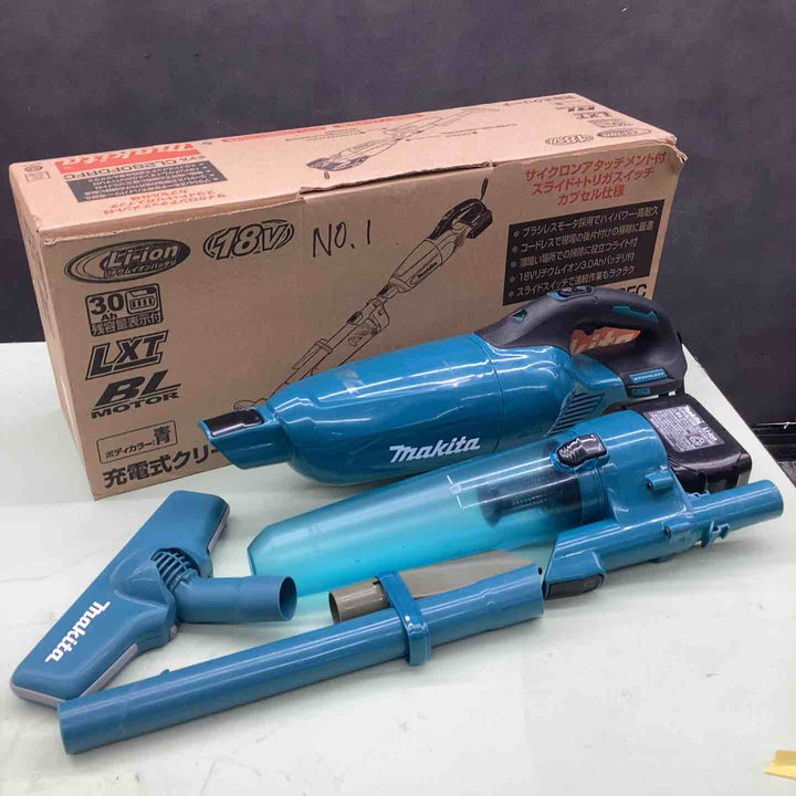 マキタ コードレス掃除機CL280青 カプセル式&サイクロン 18Vバッテリ充電器付 CL280FDRFC【越谷店】