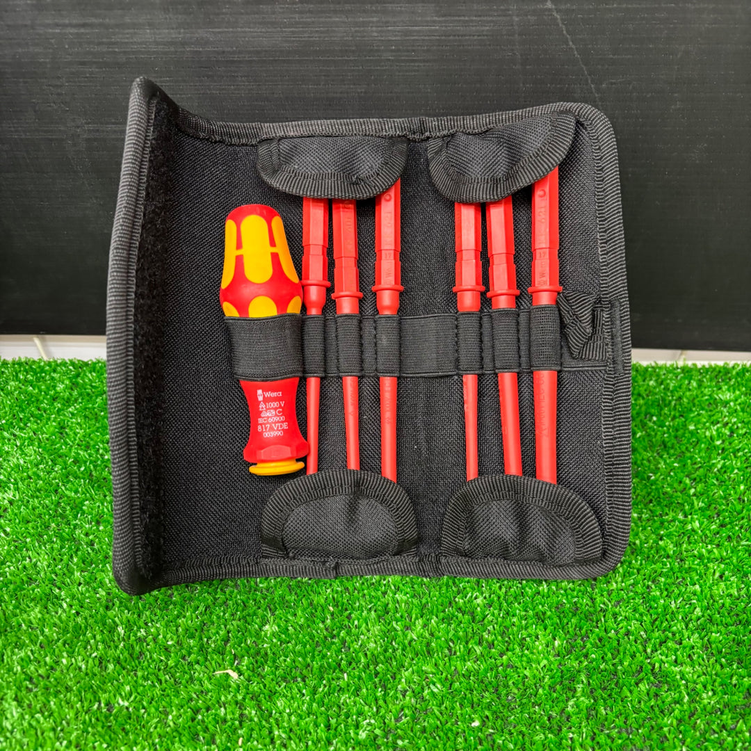【中古品】WERA  電気工事用7 差替式ドライバーセット 絶縁ハンドル 817 VDE【電材館越谷店】