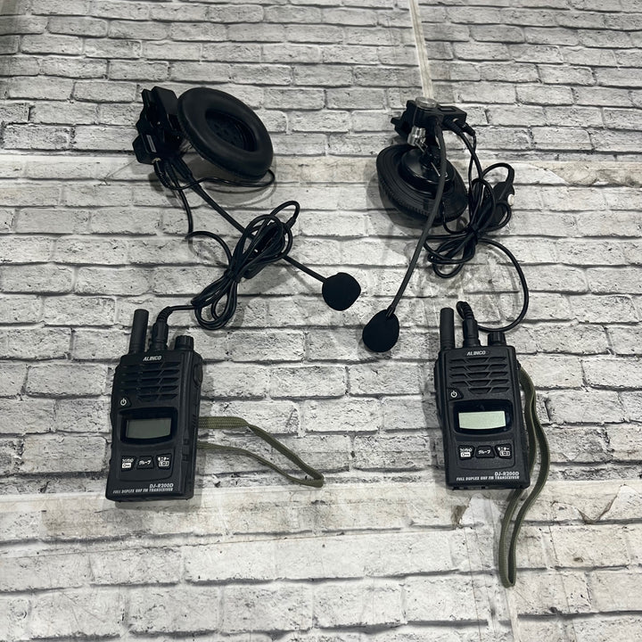 アルインコ(ALINCO) 無線機 DJ-R200D(S) 2点 ヘルメット用ヘッドセット EME-63A 2点 セット【川口店】