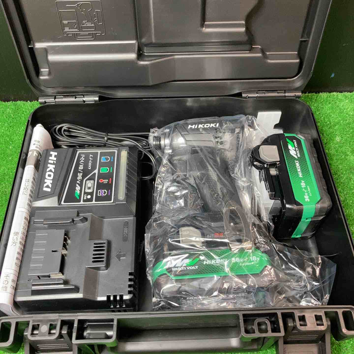 ★ハイコーキ(HIKOKI ※旧:日立工機) コードレスインパクトドライバー WH18DC(2XPB) 36V2.5Ah(18V5.0Ah)バッテリー2個付きフルセット【岩槻店】