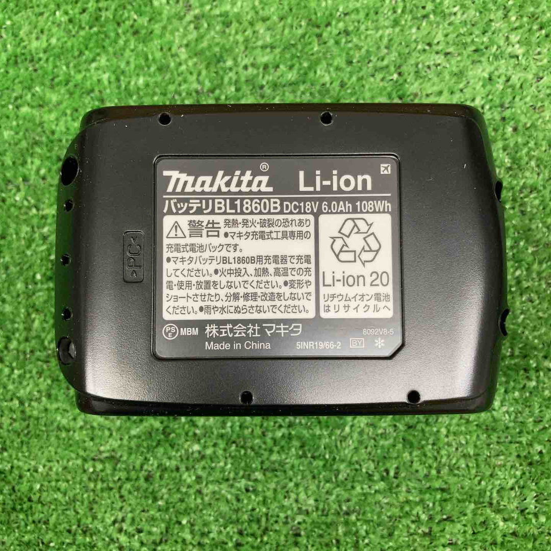 【未使用品】 マキタ/makita リチウムイオンバッテリー 18V/6.0Ah BL1860B 【鴻巣店】