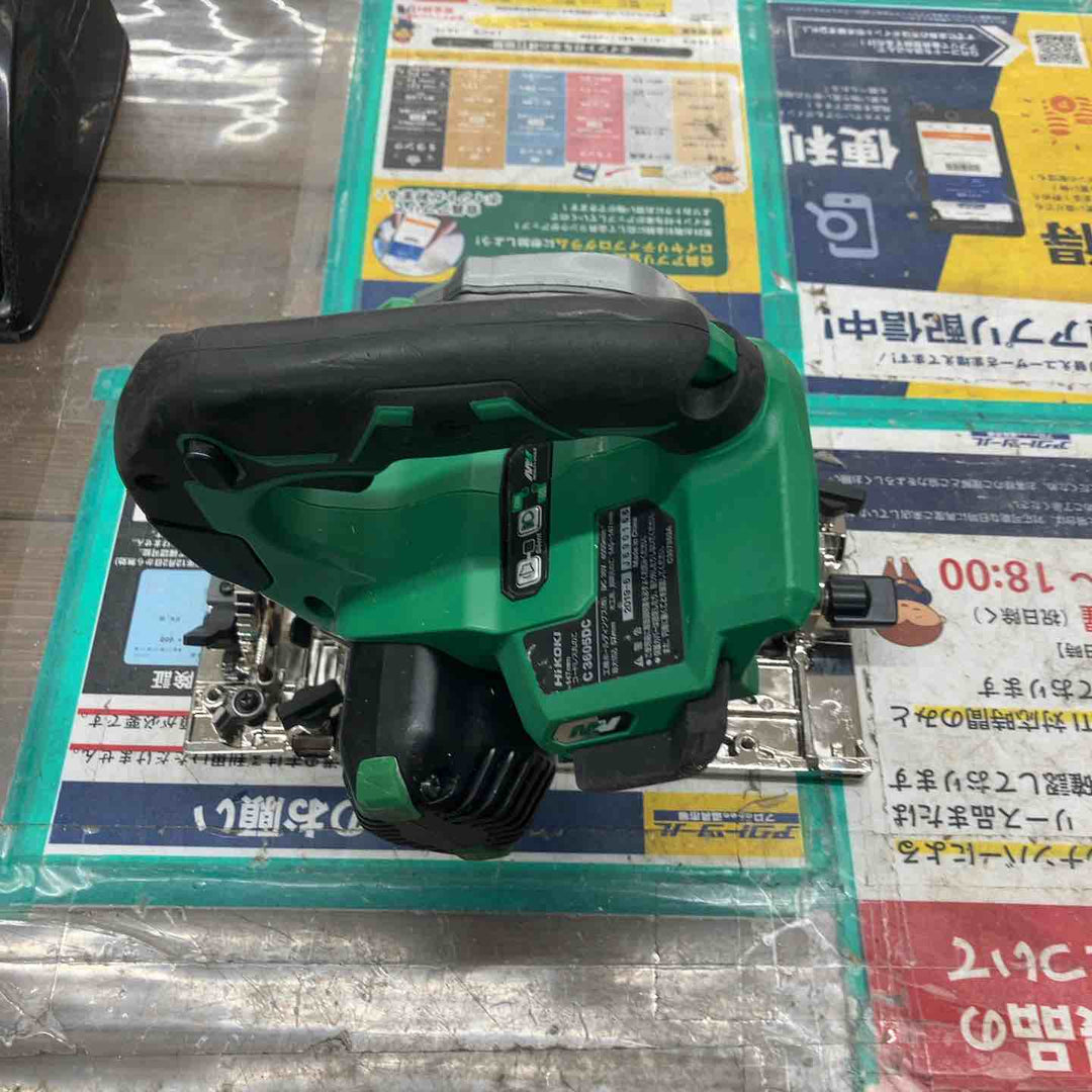 ◇ハイコーキ(HIKOKI ※旧:日立工機) コードレス丸のこ C3605DC(SK)(NN)【戸田店】