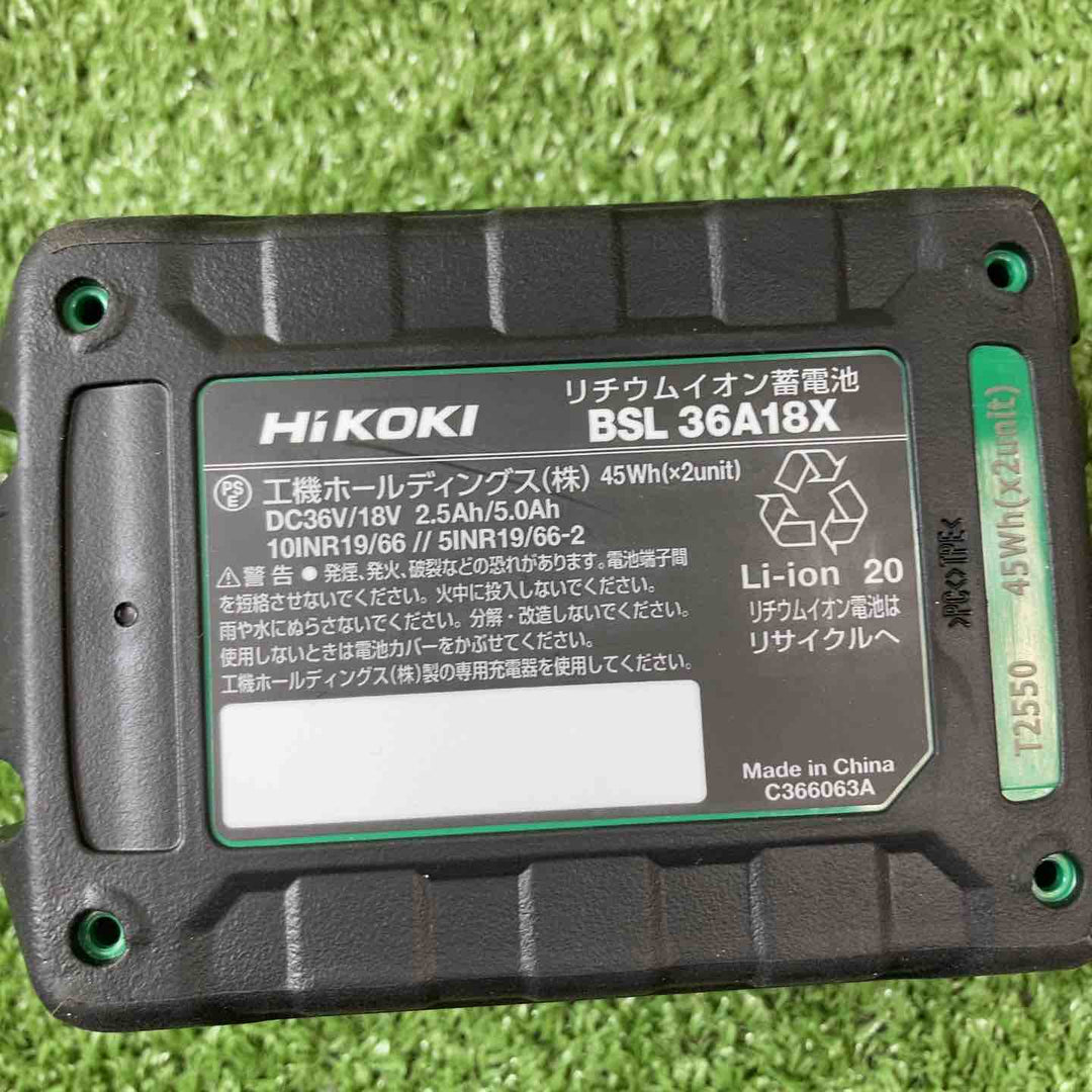 【未使用品】★ハイコーキ(HIKOKI ※旧:日立工機) リチウムイオンバッテリー 36V/2.5Ah BSL36A18X3点セット【川崎店】