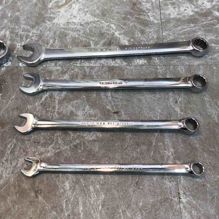 Snap-on スナップオン コンビネーションレンチ インチサイズ OEX10/12/14/16/18/20/22/24 旧ロゴ 8本セット【八潮店】