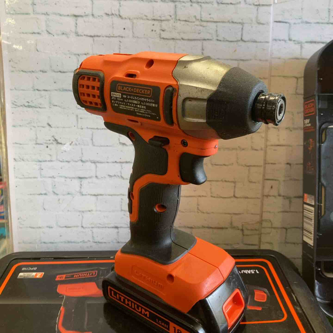 ブラックアンドデッカー(BLACK+DECKER) 18Vインパクトドライバー・ドリルドライバー　BPCI18とBDCDD186K　【町田店】