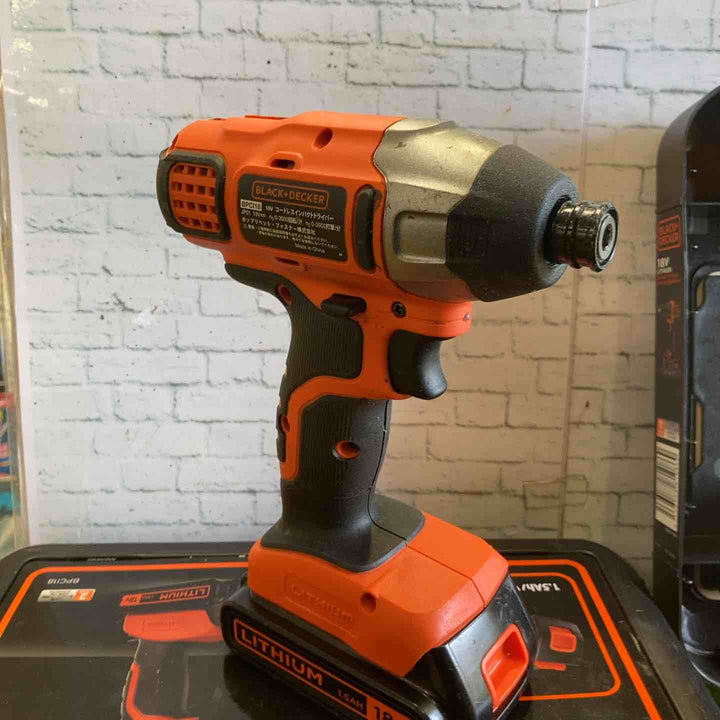 ブラックアンドデッカー(BLACK+DECKER) 18Vインパクトドライバー・ドリルドライバー　BPCI18とBDCDD186K　【町田店】