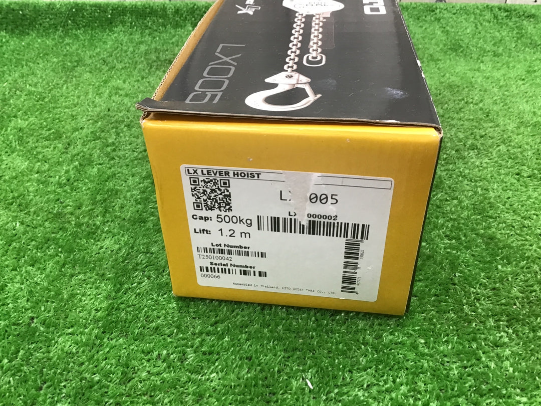 KITO(キトー) 500kg　0.5tレバーブロック LX005 (LX1B)【富山店】♪吊