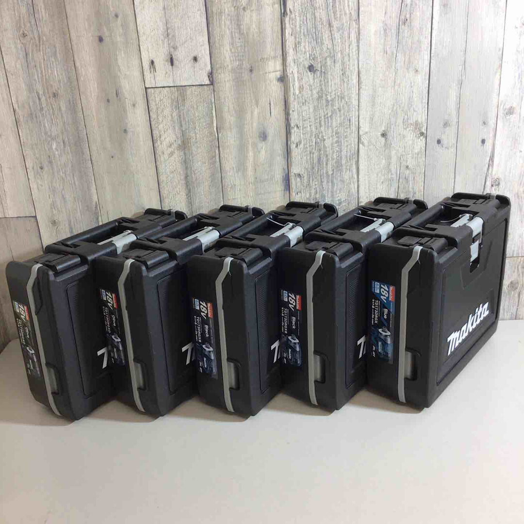 【未使用品】マキタ(makita) コードレスインパクトドライバー TD173DRGX TD173DRGXB TD173DRGXO 5台セット 青 ブルー 黒 ブラック オリーブ【戸田店】