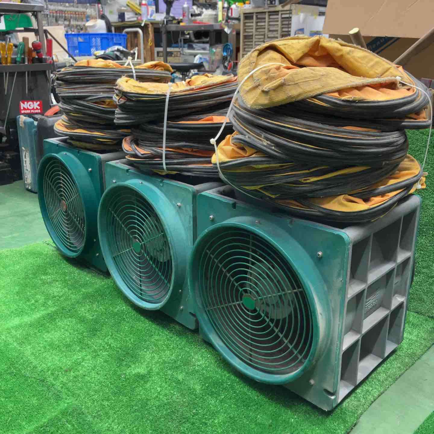 エバラ(荏原製作所) 送風機 APM6 ポータブルファン 3個まとめ 約4mの