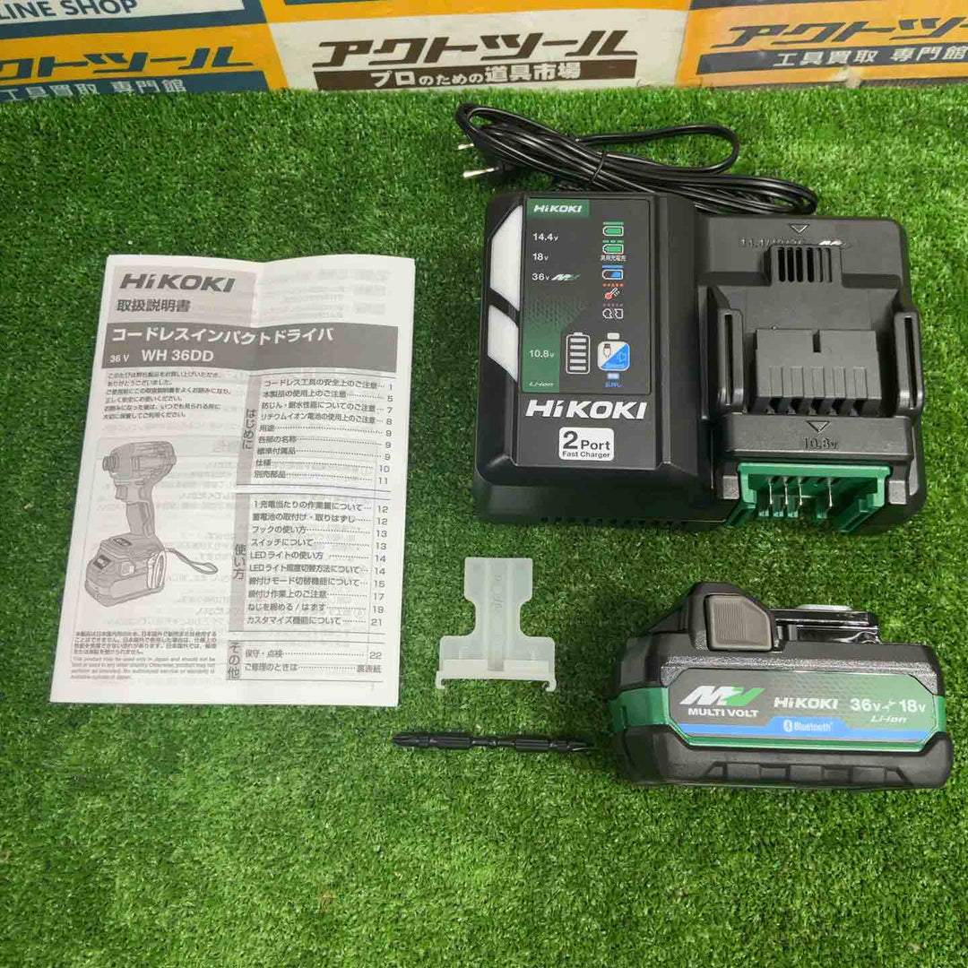 ★ハイコーキ(HIKOKI ※旧:日立工機) コードレスインパクトドライバ フォレストグリーン WH36DD(2XHGSZ)【草加店】