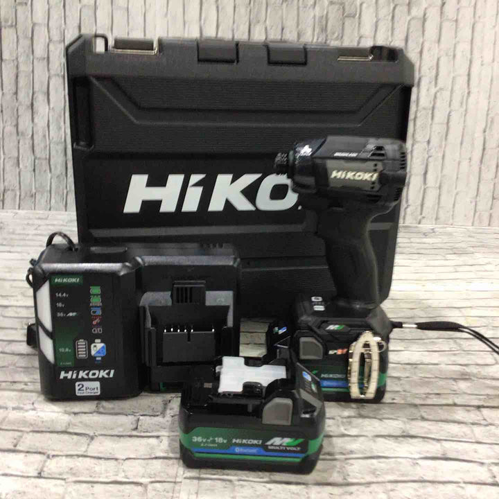 ★ハイコーキ(HIKOKI ※旧:日立工機) コードレスインパクトドライバ ストロングブラック WH36DD(2XHBSZ)【川口店】