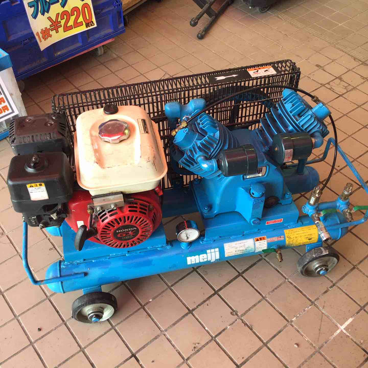 【店頭受取り限定】meiji エアーコンプレッサー GE-22DS【草加店】
