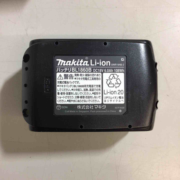 ★マキタ(makita) リチウムイオンバッテリー 18V/6.0Ah BL1860B【戸田店】