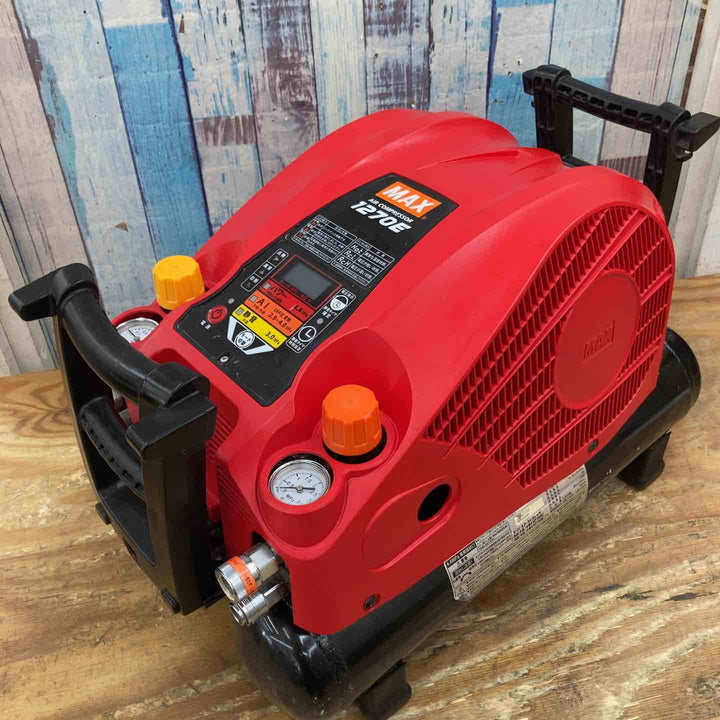 【中古品】★マックス(MAX) エアコンプレッサー AK-HL1270E_レッド 常高圧 11L【柏店】