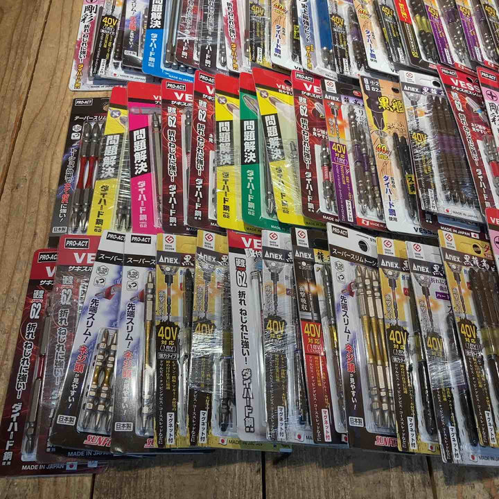 【未使用品】インパクト ビットまとめ売り 5本入 100セット(ビット計500本) VESSEL ベッセル SUNFLAG ANEX アネックス +2【所沢店】