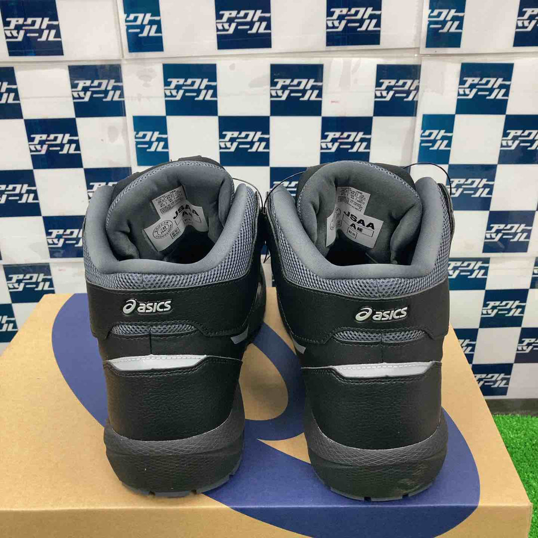 [アシックス]26年発売モデル 安全靴/作業靴 ウィンジョブ CP314 BOA JSAA A種先芯 人工皮革 ハイカット ブラック/ピュアシルバー 28.0 cm 3E【草加店】