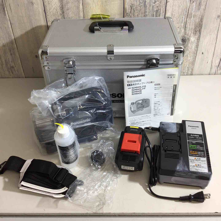 【美品】★純正バッテリー&充電器付き★パナソニック(Panasonic) コードレス真空ポンプ EZ46A3LJ1G-B 充電式【戸田店】