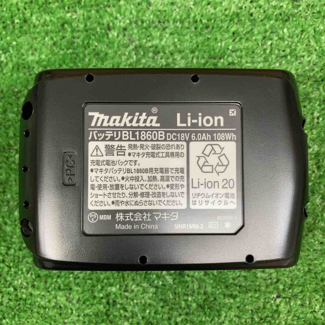 【未使用品】 マキタ/makita リチウムイオンバッテリー 18V/6.0Ah BL1860B 【鴻巣店】