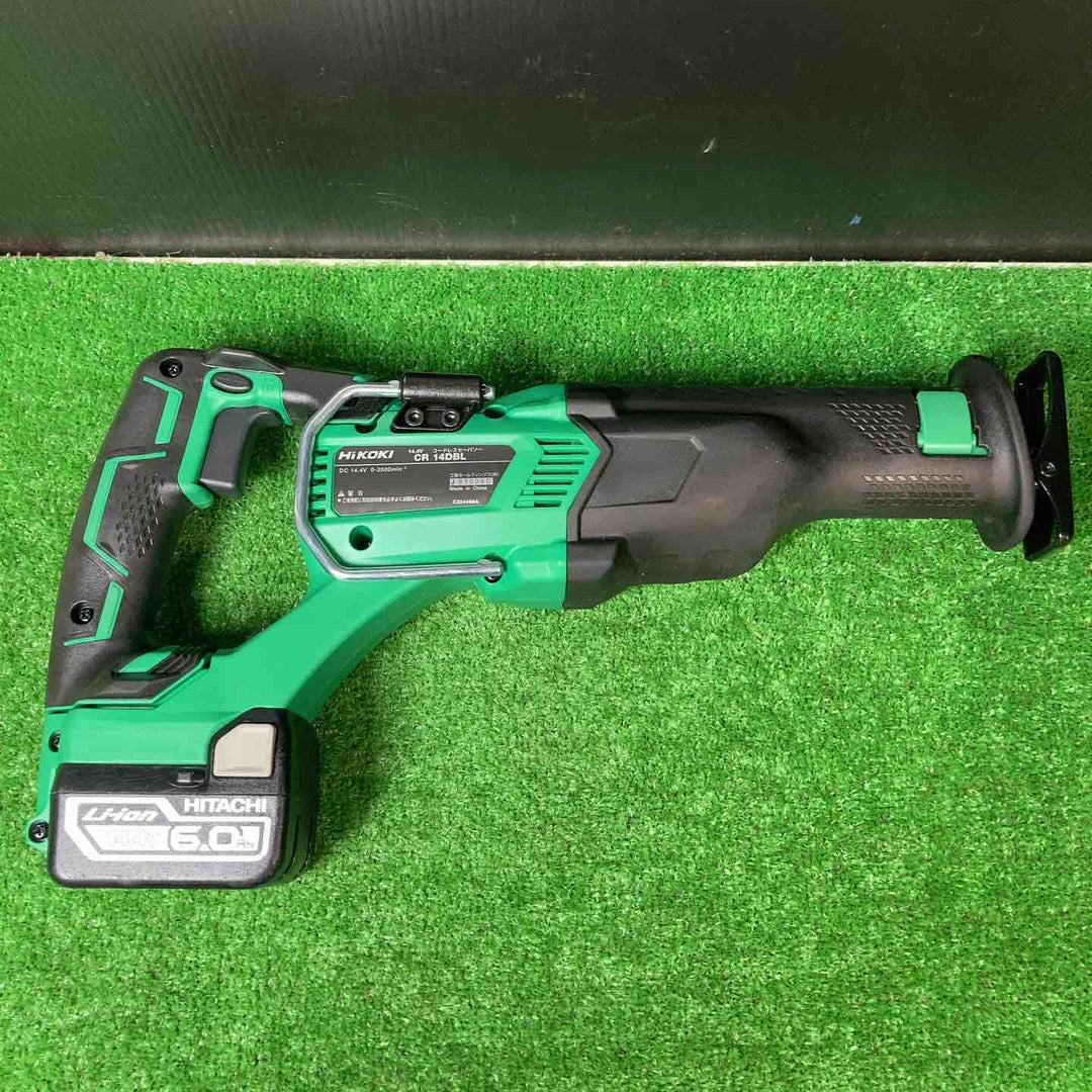 【美品】★ハイコーキ(HIKOKI ※旧:日立工機) コードレスセーバーソー CR14DBL(LYPK) バッテリー2個付き【岩槻店】