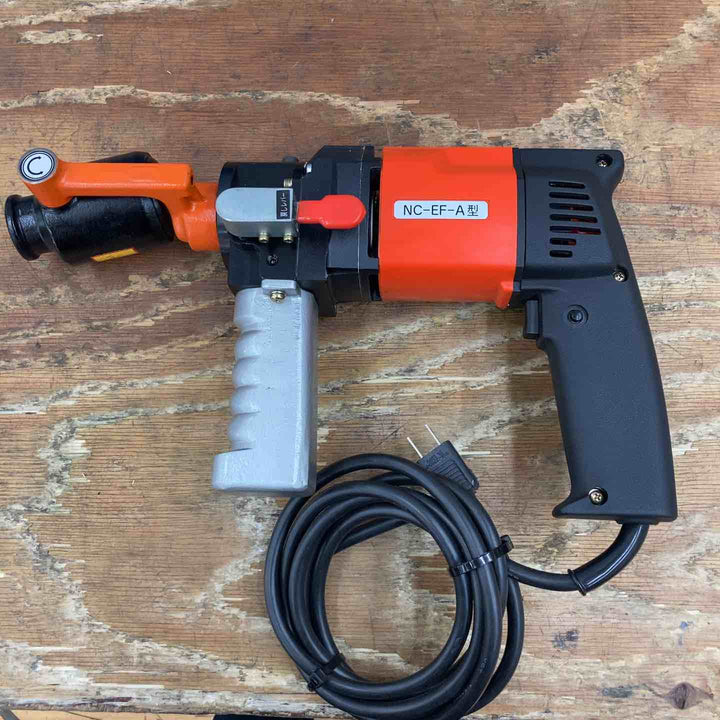 ▼西田製作所 携帯用電動油圧式フリーパンチ ホースレス 鋼板穴あけ機 パンチャー ノックアウトパンチ NC-EF-A型【柏店】