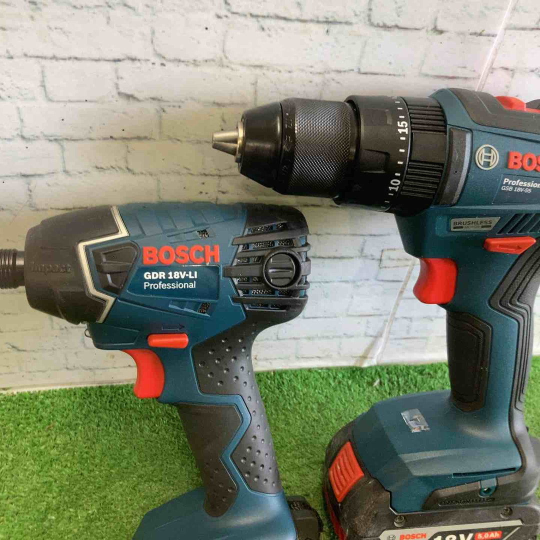 BOSCH 18v インパクトドライバ GDR18V-Li ドリルドドライバ GSB18V-55 【町田店】