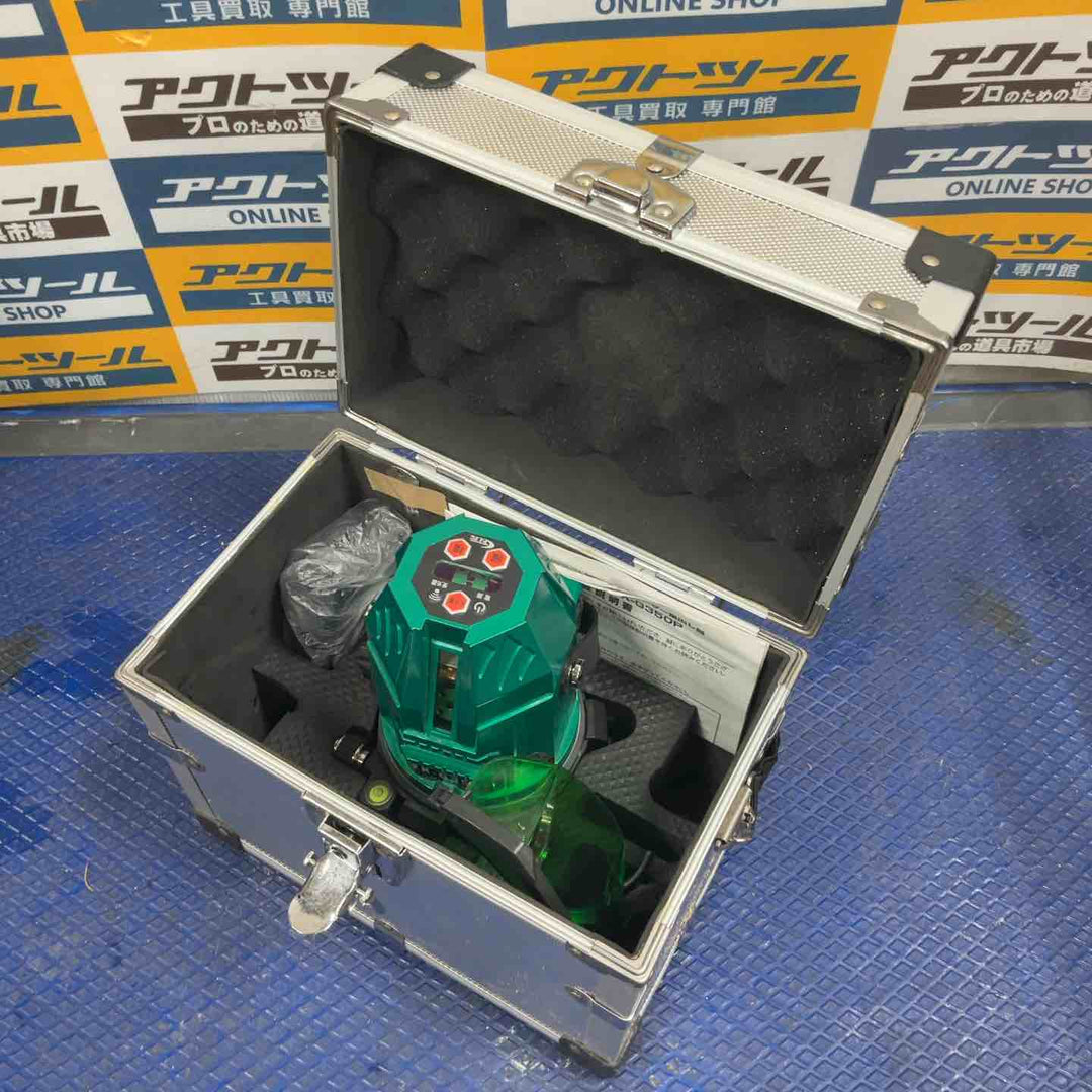 ◇テクノ販売 グリーンレーザー墨出し器 LTK-G350P 縦・横120°水平ライン・地墨・鉛直十字【草加店】