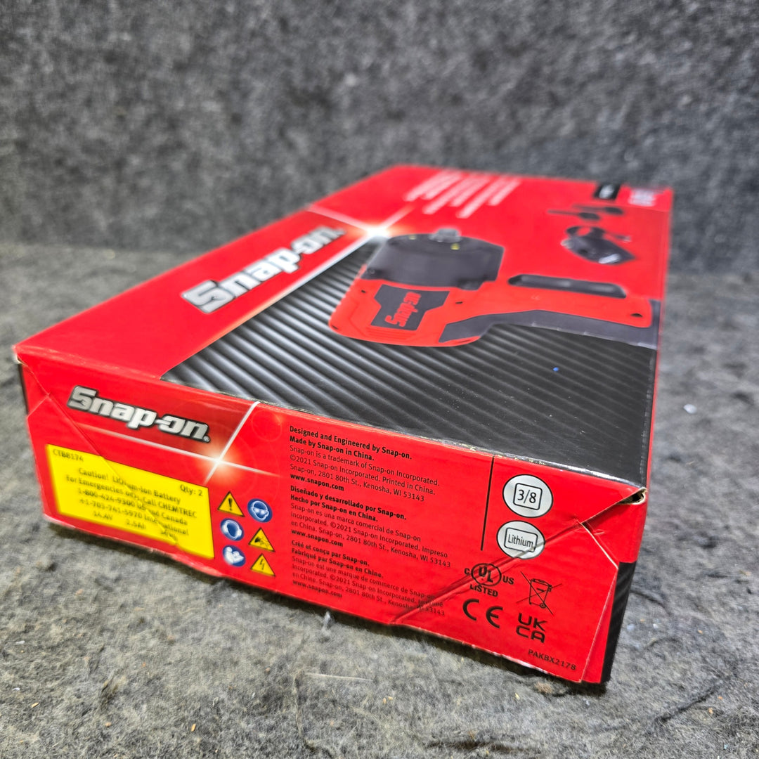 「【未使用品】スナップオン(Snap-on) 充電式インパクトレンチ CT861GMJ2 3/8sq 充電器＋バッテリ2個 元箱あり ガンメタ【桶川店】