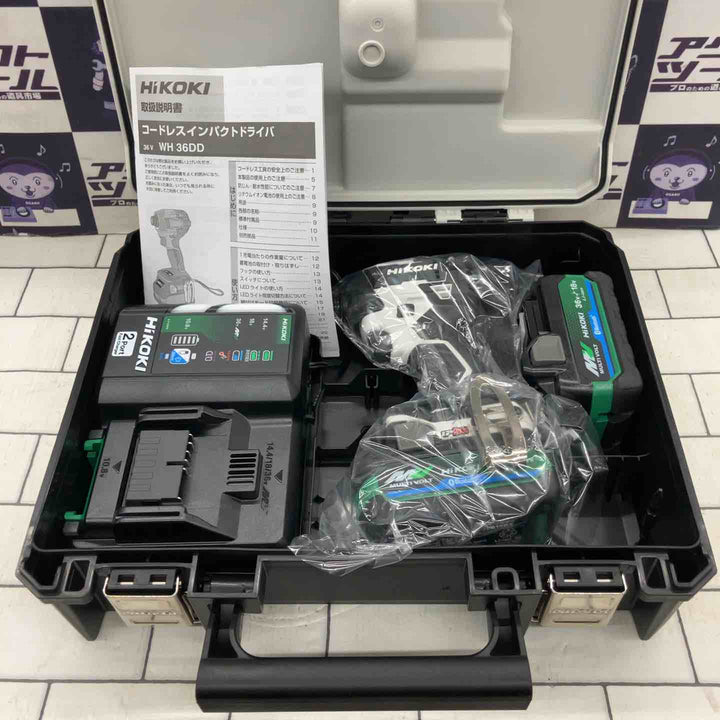 ★ハイコーキ(HIKOKI ※旧:日立工機) コードレスインパクトドライバー WH36DD(2XHSZ)(FW)【所沢店】