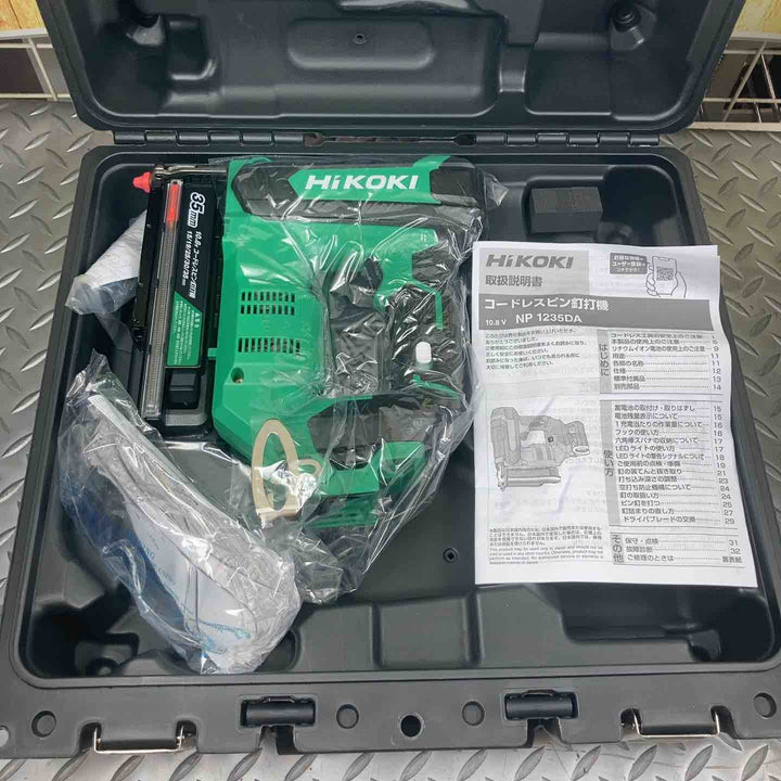 ◇HiKOKI(ハイコーキ) 10.8V 充電式ピン釘打機 蓄電池・充電器別売り ケース付 NP1235DA(NNK)【川崎店】