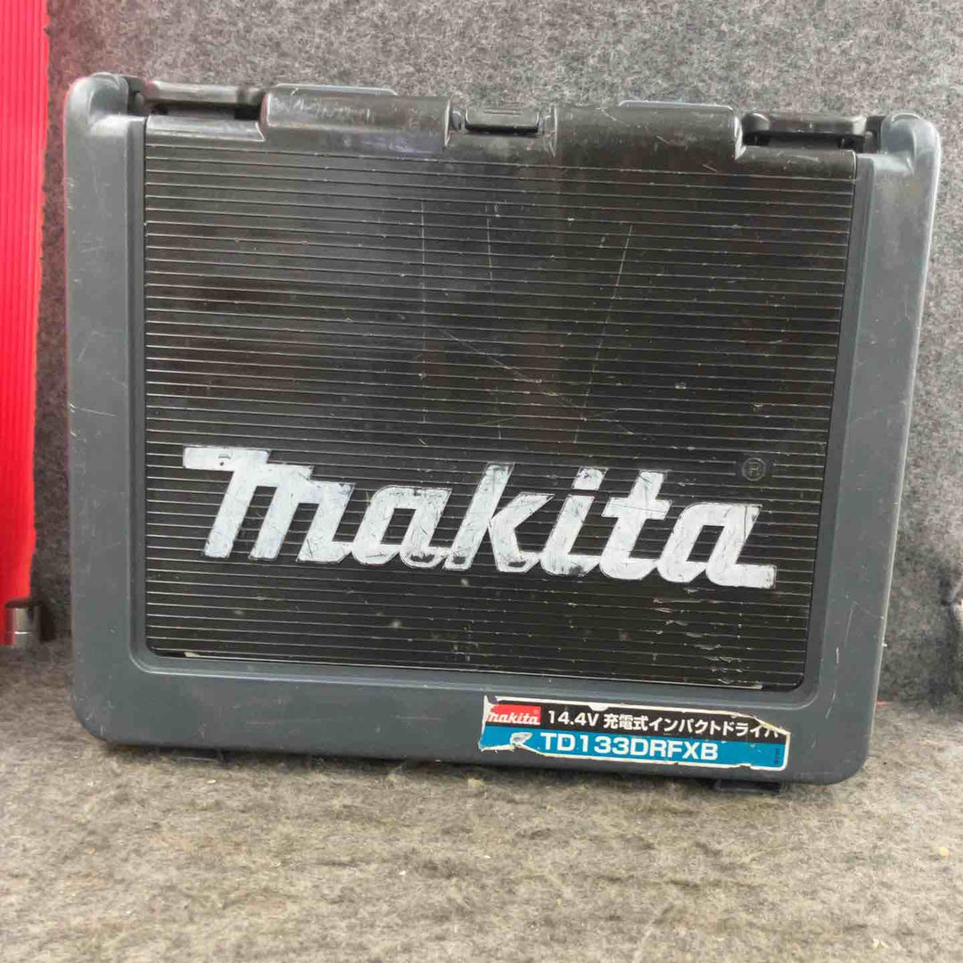 【現状品】★マキタ(makita) コードレスインパクトドライバー TD133DRFXB ケース(14.4V3.0Ahバッテリー*2[455][434]、充電器)【鴻巣店】