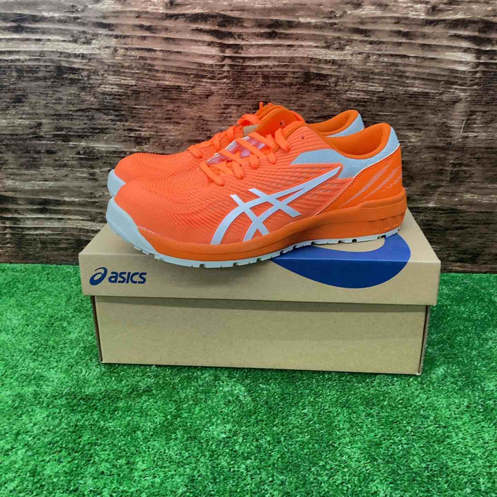 ◇[アシックス] ワークシューズ ウィンジョブ CP121 ショッキングオレンジ/ホワイト 25.5 cm 3E【川越店】