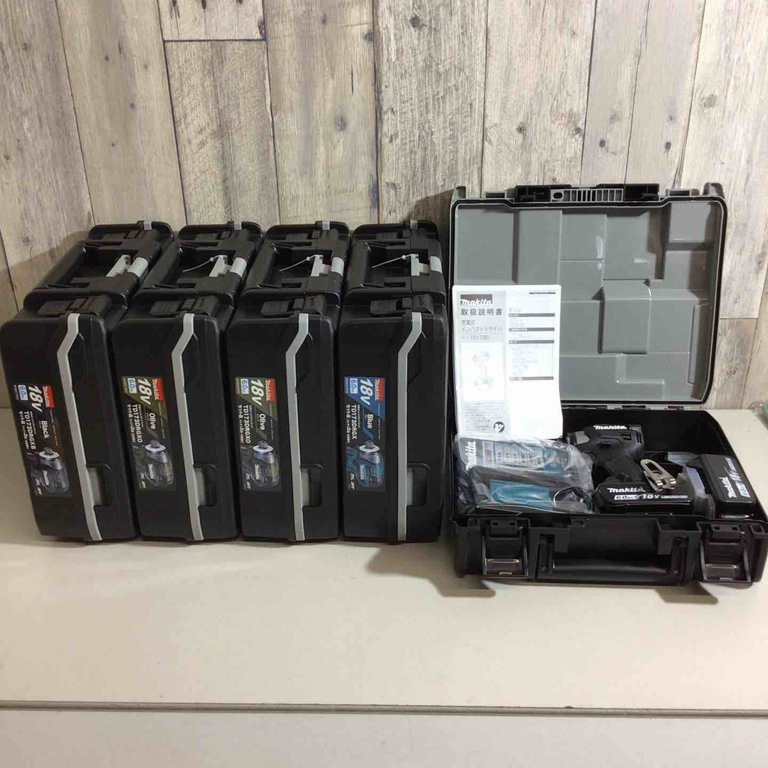 【未使用品】マキタ(makita) コードレスインパクトドライバー TD173DRGX TD173DRGXB TD173DRGXO 5台セット 青 ブルー 黒 ブラック オリーブ【戸田店】