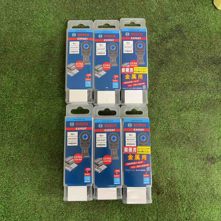 【未使用品】◇ボッシュ(BOSCH) マルチツールブレード (カットソー) スターロック 【金属用】 AIZ32AIT/10 10本入り　6個セット　超硬刃