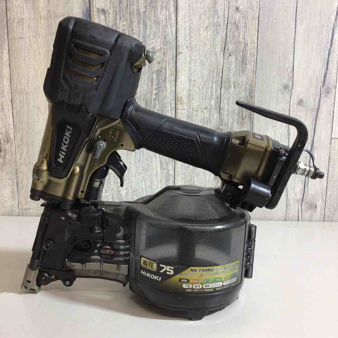 ★ハイコーキ(HIKOKI ※旧:日立工機) 高圧エア釘打ち機 NV75HR2(S)【戸田店】