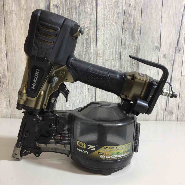 ★ハイコーキ(HIKOKI ※旧:日立工機) 高圧エア釘打ち機 NV75HR2(S)【戸田店】