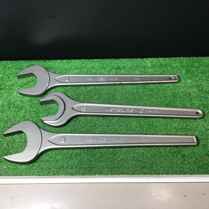 【中古品】【3本セット】NETSUREN 片口スパナ 65 ASAHITOOLS 片口スパナ 70/75【岩槻店】