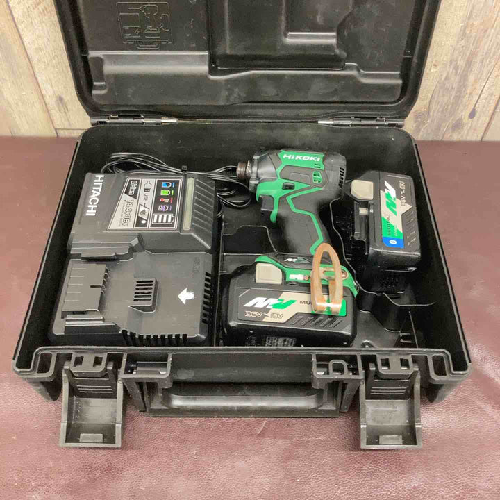 【中古品】 ハイコーキ(HIKOKI ※旧:日立工機) コードレスインパクトドライバー WH36DC(2XPS)(BG) 【東大和店】