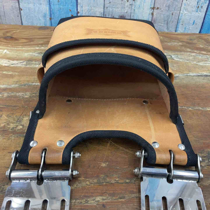 ニックス(NIX) ヌメ革2段建築用腰袋(バリスティック緑巻) KNS-201BA【柏店】