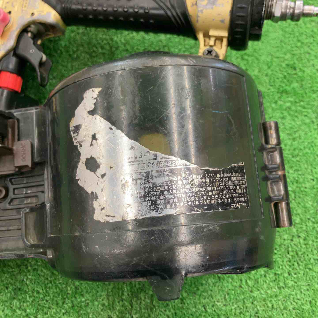 【ジャンク品・エア漏れ】 日立 90mm 高圧エア釘打ち機 NV90HMC 【桶川店】