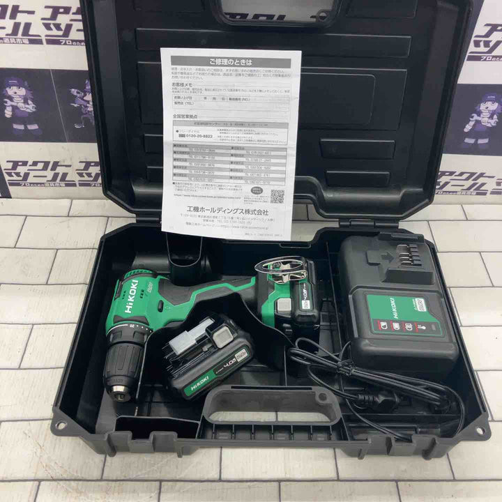 ★ハイコーキ(HIKOKI ※旧:日立工機) コードレスドリルドライバー DS12DD(2LS)【所沢店】