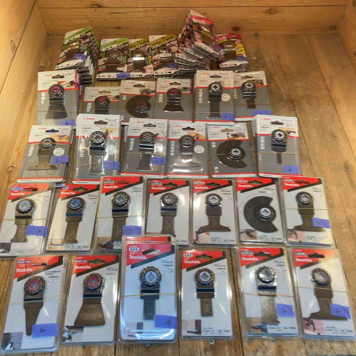 【未使用品】マルチツール替刃(マキタ、ボッシュ、ゼットソー) 種類豊富  計70個まとめ【所沢店】