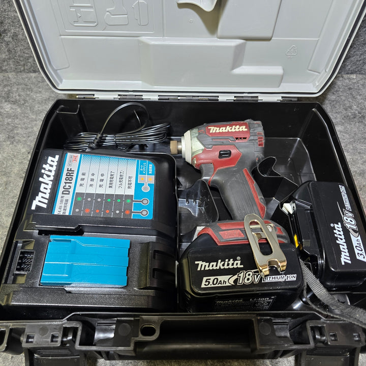 【中古品・18Vバッテリ5.0Ah、3.0Ah各一個付き！】マキタ(makita) コードレスインパクトドライバー TD170DTXAR【桶川店】