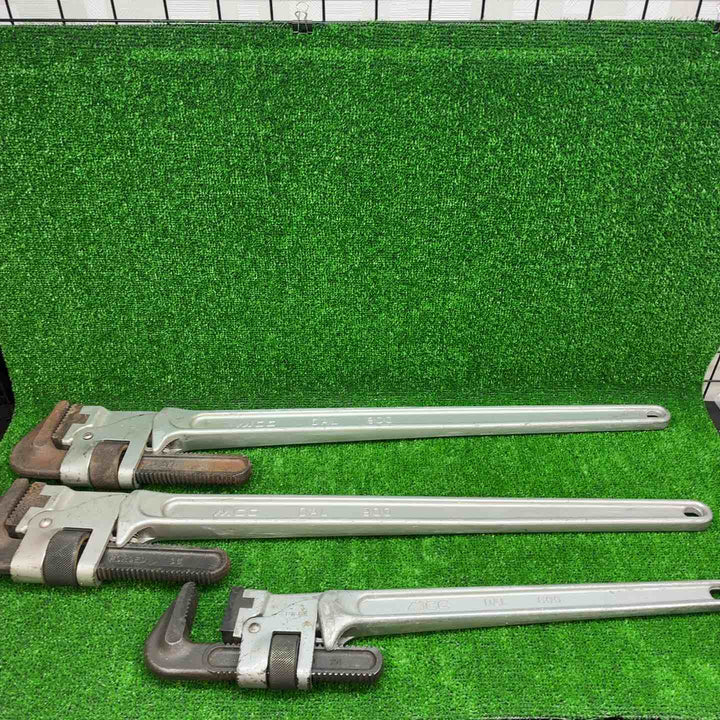 【中古品】 MCC パイプレンチ 900 × 2 600 × 1 ３本セット 【藤沢店】