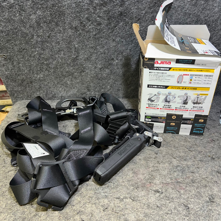 ※箱傷み有り※□タジマ(Tajima) ハーネスGS＋巻取式ダブルランヤードERL2セット Lサイズ A1GSLER-WL2BK【桶川店】