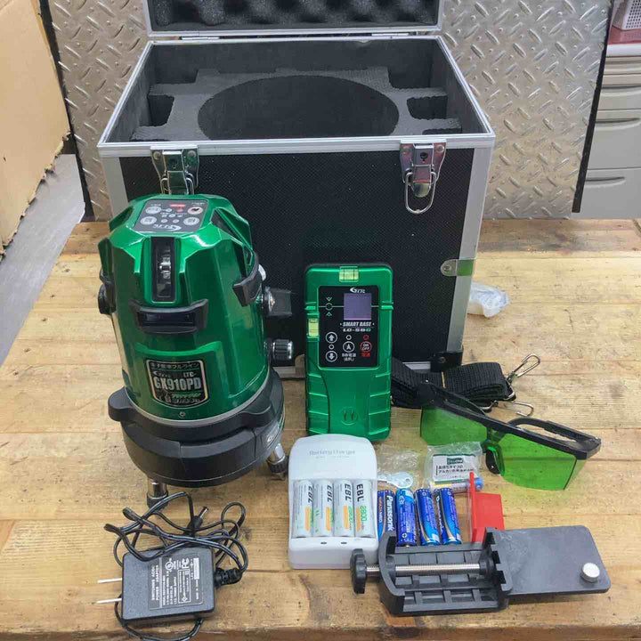 ◇テクノ販売(LTC) 水平/垂直グリーンラインレーザー墨出し器 GX910PD【所沢店】