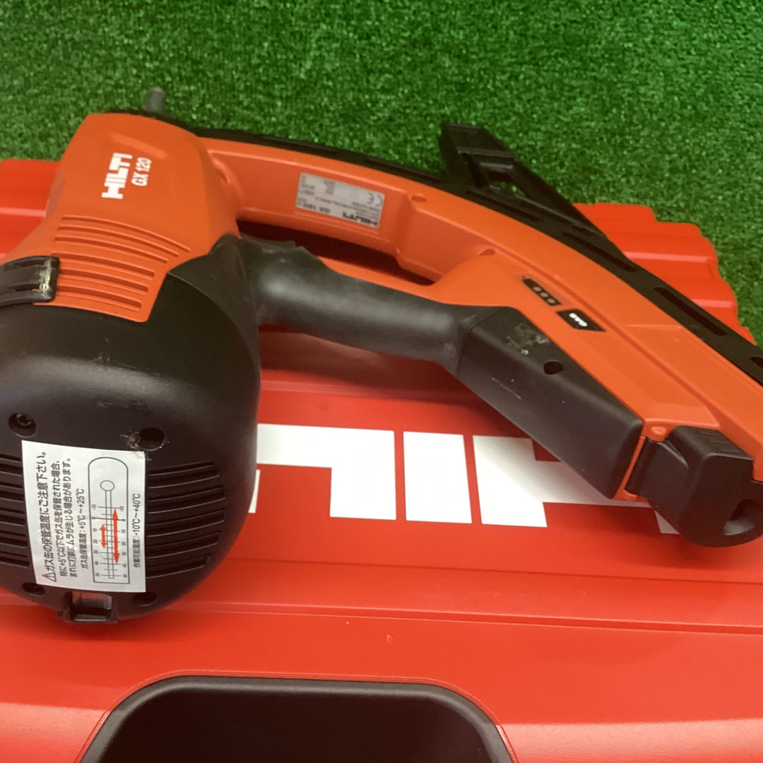 【未使用品】ヒルティ(HILTI) ガス式鋲打機 GX120 ガスGC20 ４本 釘X-EGN14MX ２箱付属【川越店】