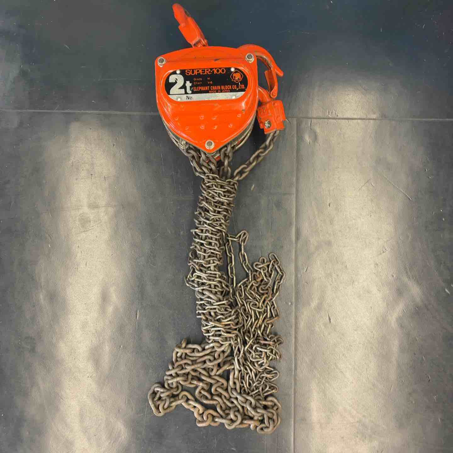 象印2トンチェーンブロック中古 ☆中古品☆ELEPHANT エレファント 