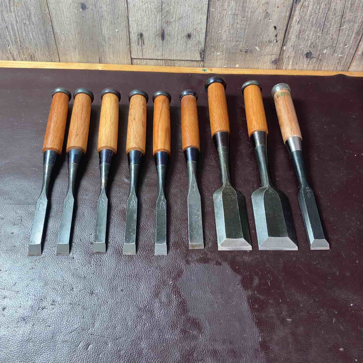 【中古美品】 鑿(のみ) 9本まとめ 左弘 別打 金剛力 政宗 忠綱 平義 【東大和店】
