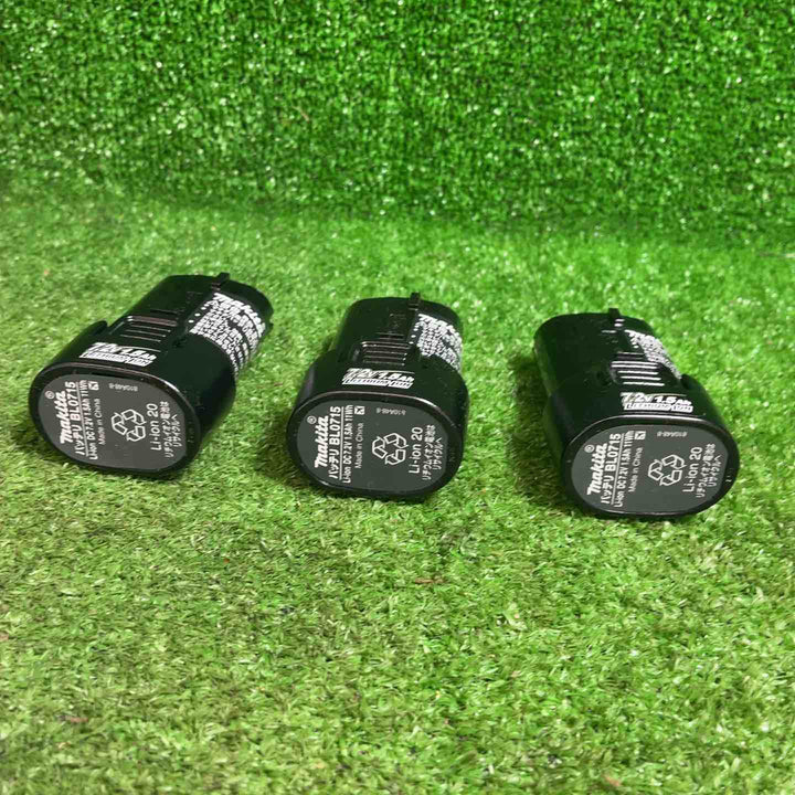 【美品】★マキタ(makita) リチウムイオンバッテリー 7.2V/1.5Ah BL0715  3個セット【藤沢店】