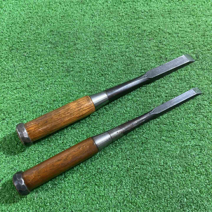 正彦作 叩き鑿 2本組 刃幅約12mm/17mm 【川口店】